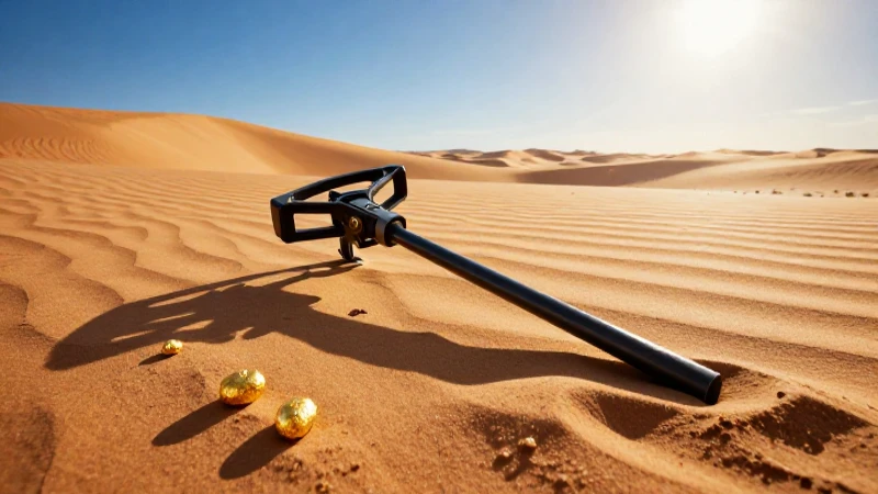 Tesoro hallado en el desierto brillante