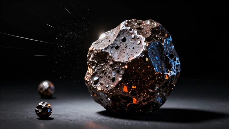 Meteorito Hoba: imagen impactante y brillante