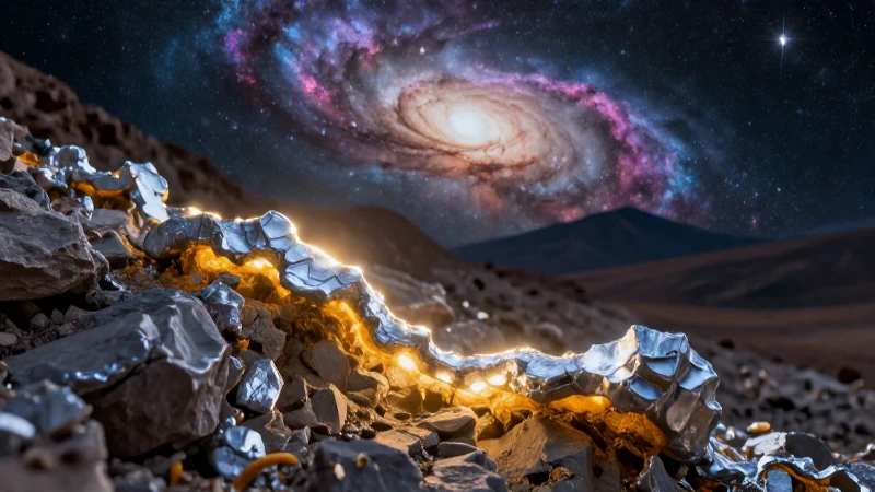 Mina de níquel hiperrealista y espectacular