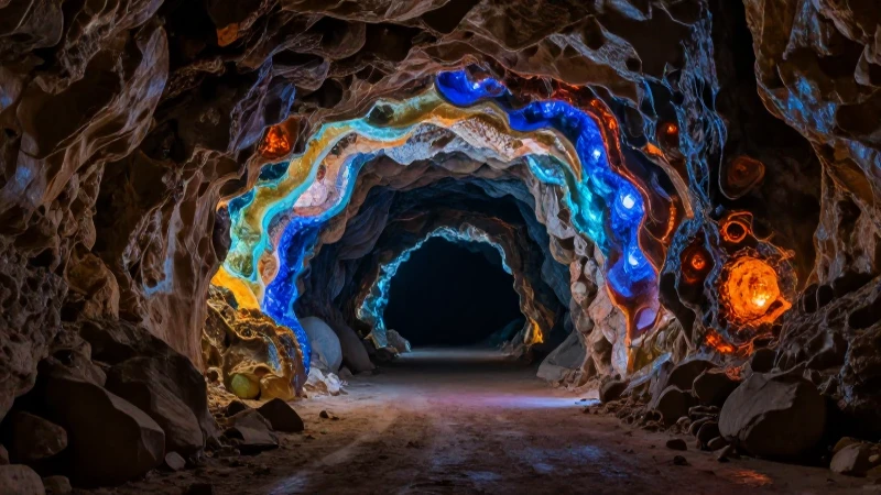 Qué son las fascinantes Höhlen und Hohlräume bajo tierra 3 Cueva brillante y dramática en fotografía cinematográfica