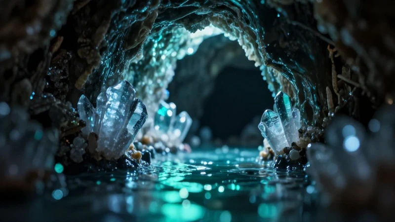 Qué son las fascinantes Höhlen und Hohlräume bajo tierra 2 Impresionante cueva cristalina con iluminación cinematográfica