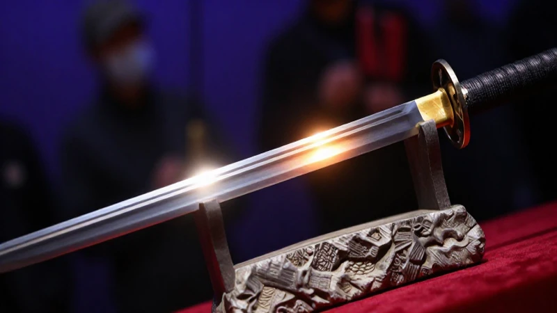 Honjo Masamune Sword Found: Top 11 Hidden Treasures Await 5 Katana antigua resplandece en luz dramática