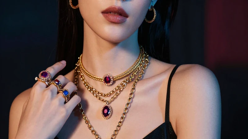 Cuáles son las 10 tendencias de moda para esta temporada 7 FotografÃa editorial de moda con joyerÃa llamativa