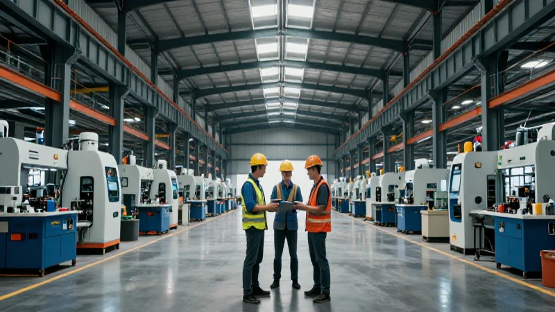Almacén industrial moderno con formación técnica