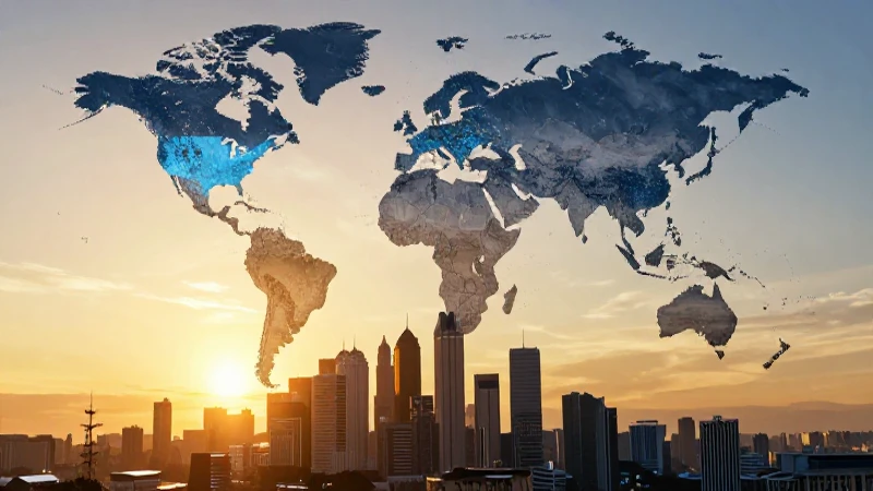 Cuáles son las perspectivas de importaciones y exportaciones en 2025 6 Ciudad futurista dorada, renderizado hiperrealista y vibrante