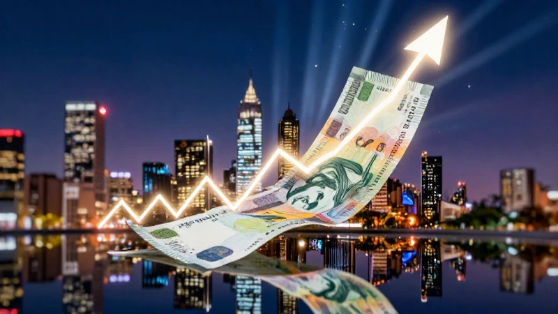 Reflejo urbano vibrante y dinámico en pesos