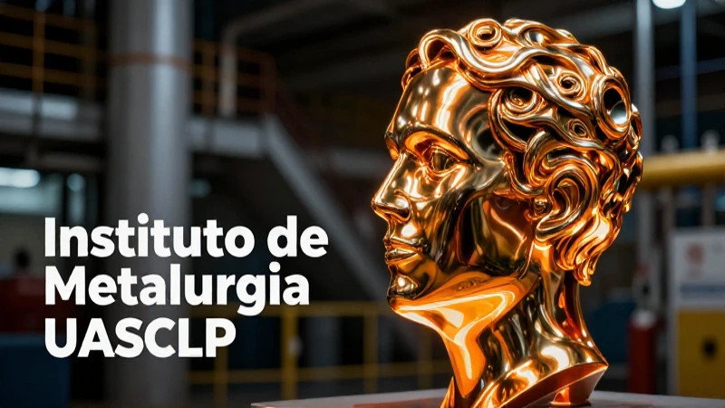 Escultura metálica resalta con luz cálida y dinámica