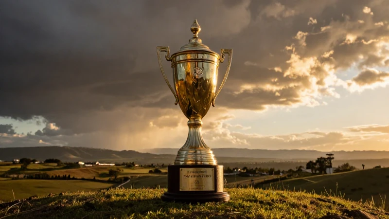 Paisaje lagunero con trofeo y luz dorada