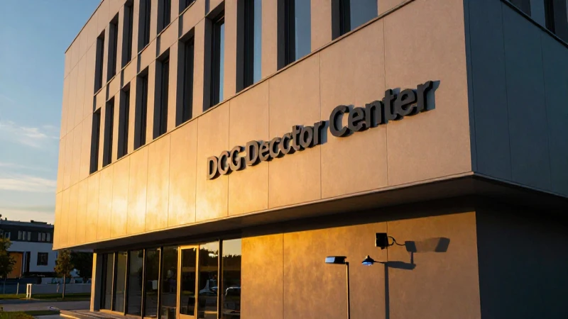DCG Detector Center Germany: tu centro internacional de detectores 9 Fachada moderna con tecnología y luz impactante