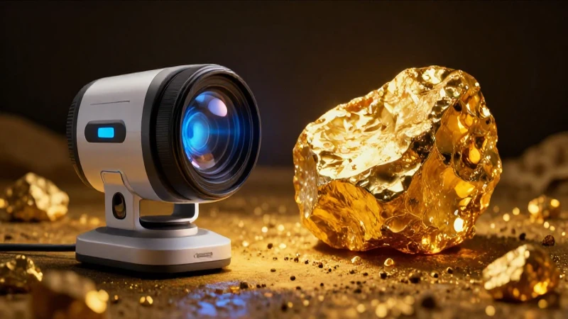 Oro hallado, espectacular imagen profesional y vibrante