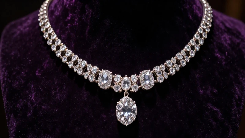 Collar antiguo con iluminación dramática y lujo