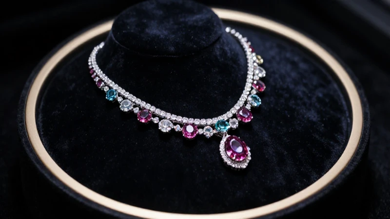 Precioso collar en fotografía profesional elegante