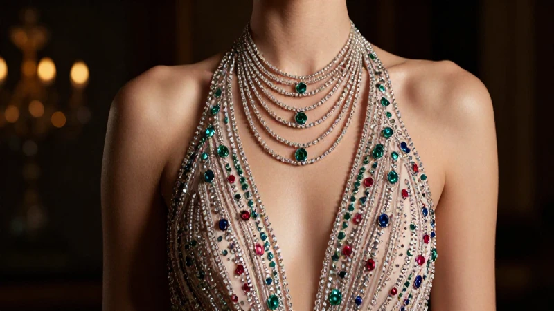 Jewelry for Prom: Trendy Styles to Shine on Your Big Night 4 Vestido elegante, joyas y luz dramática