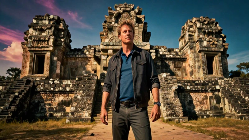 Josh Gates explora ruinas con dramatismo visual