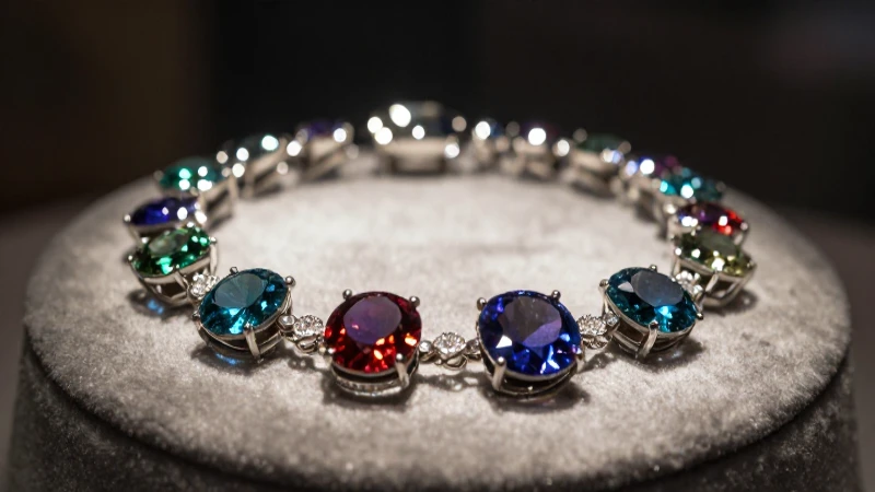 Joyas vibrantes resaltadas con iluminación dramática