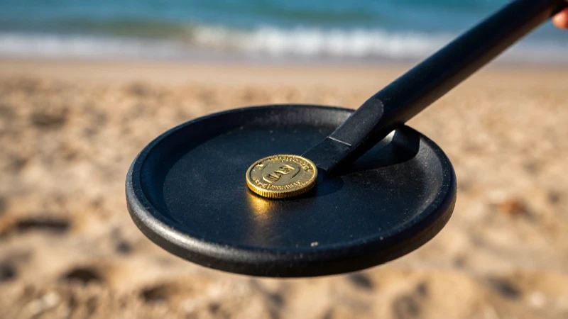 Detectan moneda antigua en la playa