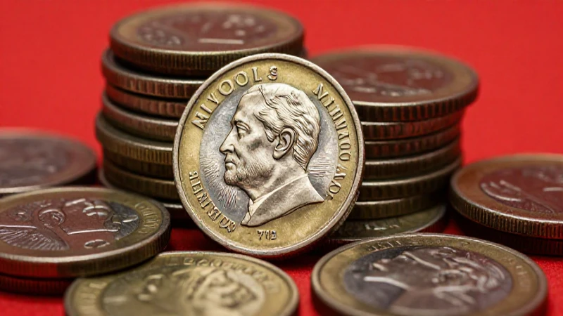 Monedas mexicanas vintage resaltadas artísticamente