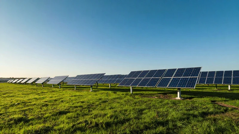 Parque solar: paisaje vibrante y atractivo