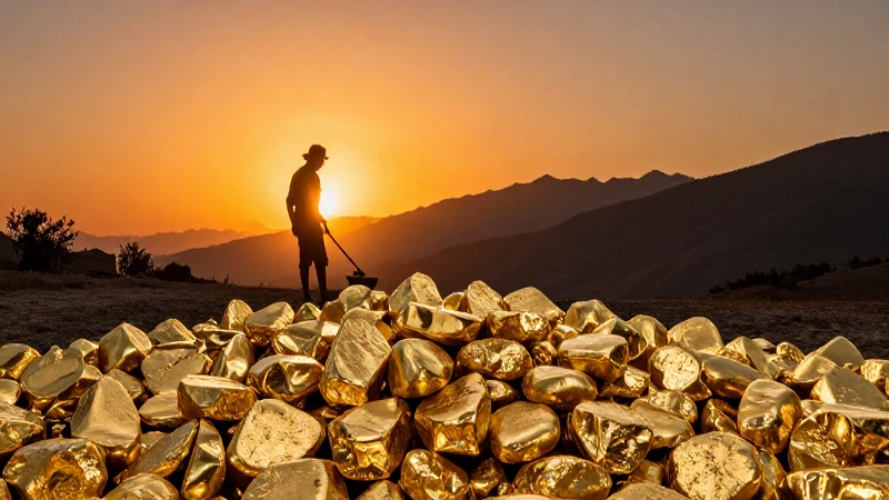 Piedras preciosas al atardecer en la montaña