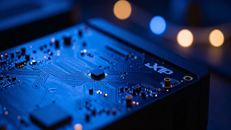 Detalle azul del dispositivo eXp 4500 destaca