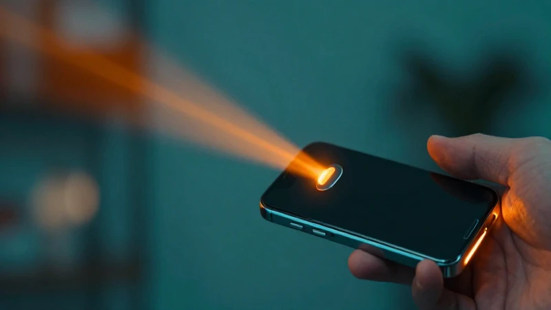 Móviles con IR emiten luz infrarroja