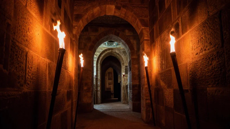 Catacumbas místicas, iluminadas y fotografiadas profesionalmente