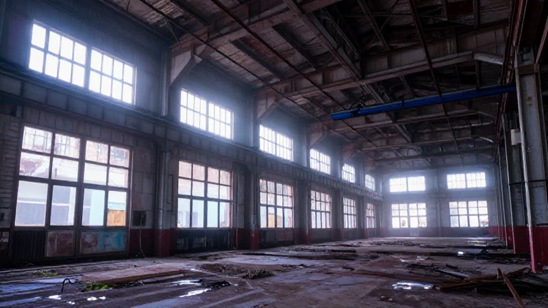 Exploración urbana alemana: fábrica abandonada con luz dramática