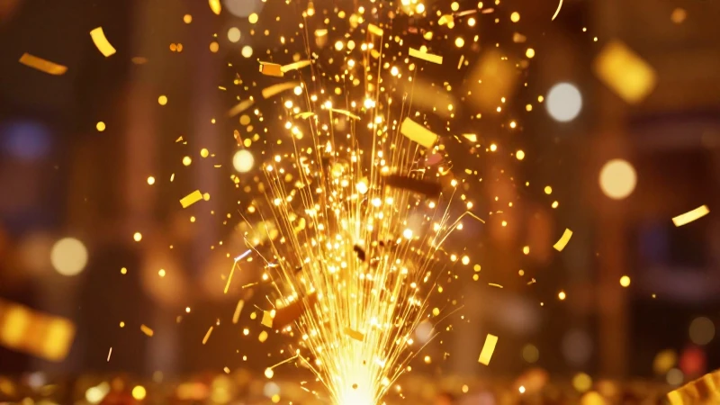 Celebración resplandeciente con detalles cinematográficos y cálidos