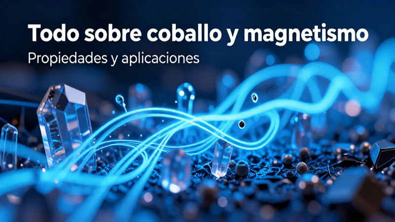 Cobalto: cristales magnéticos y vibrantes colores