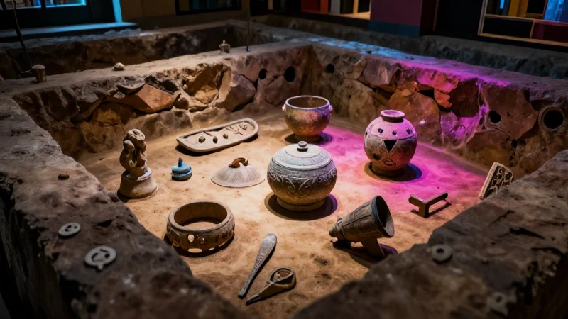 Fosa masiva antigua, misteriosa y visualmente impactante