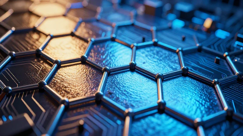 Graphene brilla en circuito futurista impactante