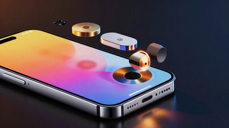 Materiales celulares: De qué está hecho un teléfono celular 2 Fotografía moderna y llamativa del smartphone