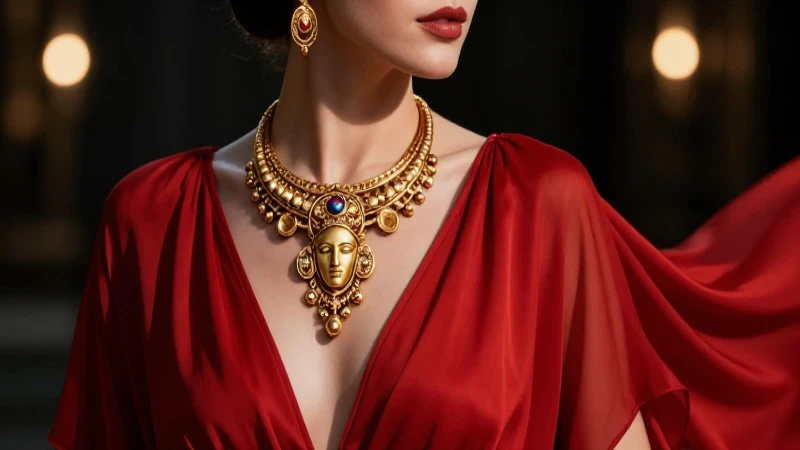 Joyería macedonia dorada con elegante modelo