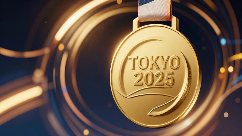 Medalla dorada Tokio 2025, iluminación cinematográfica