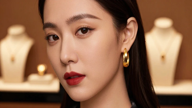 Aretes de oro: Descubre los mejores diseños en Detectando.com 6 Retrato femenino elegante con luz cálida