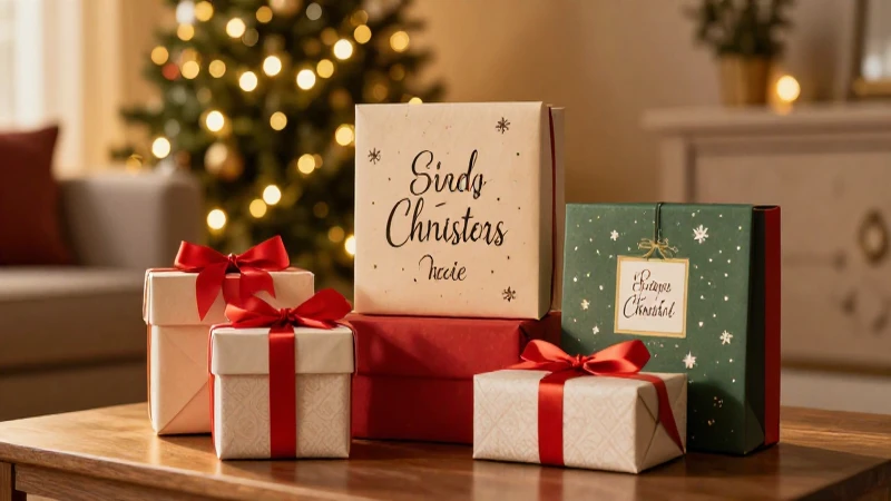 Ambiente navideño cálido y elegante en primer plano
