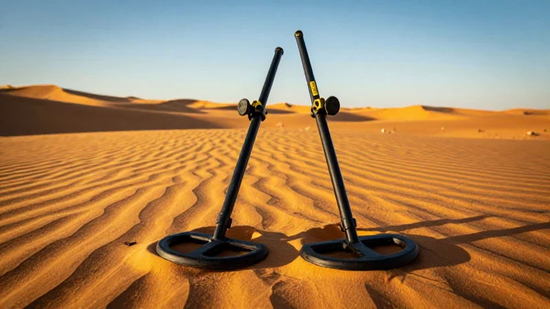 Detectar monedas de plata en el desierto de Sechura, Perú 5 Paisaje desértico, detectores y luz cinematográfica