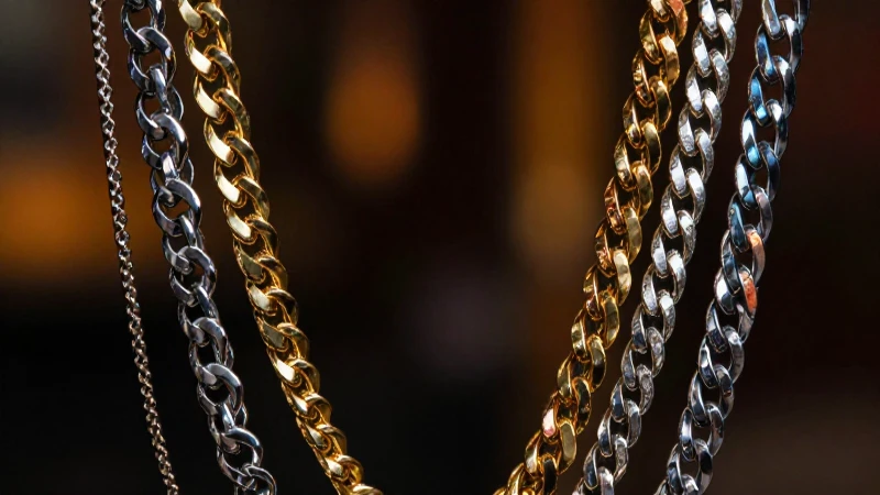 Metal Necklaces: La Tendencia de Collares de Metales Mixtos 6 Collares metálicos deslumbrantes con iluminación cinematográfica