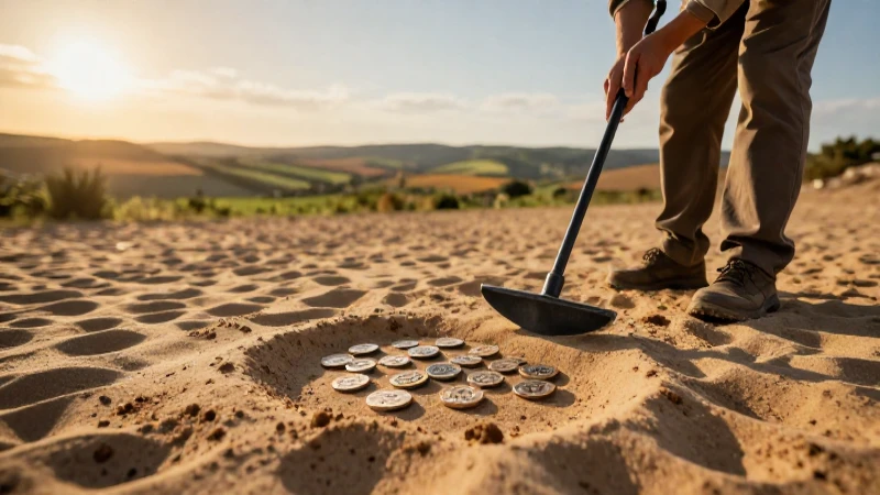Arqueólogo encuentra monedas romanas en la arena
