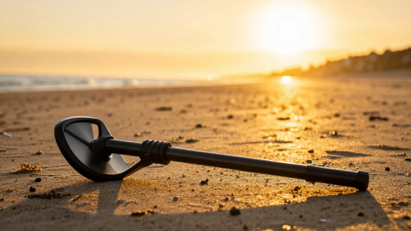 Metalldetektoren: Comparativa y accesorios para todos 5 Atardecer dorado en la playa con metal detector