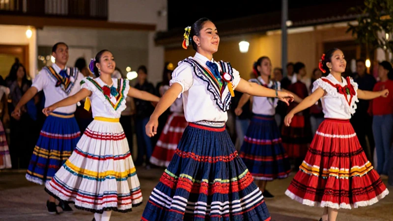 Mina El Edén: Celebración del Folclor Internacional 2025 3 Bailarines folclóricos con ambiente festivo y cálido