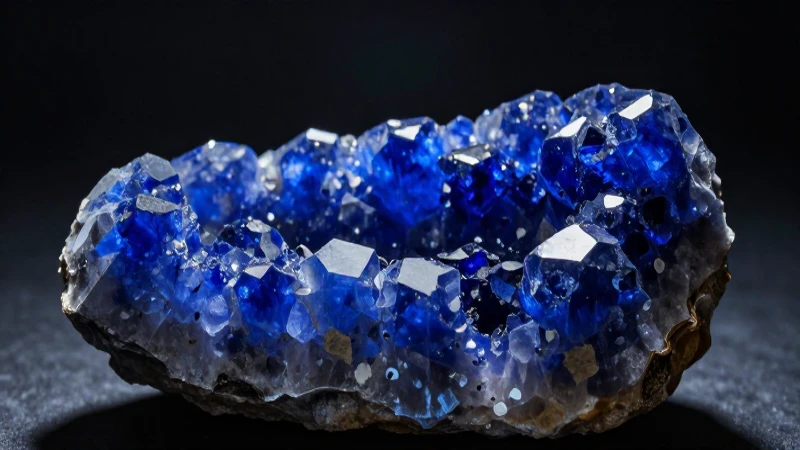 Fluorita mexicana: azul vibrante y dramática