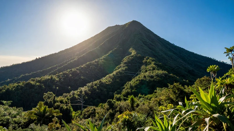 Paisaje vibrante y cautivador al atardecer
