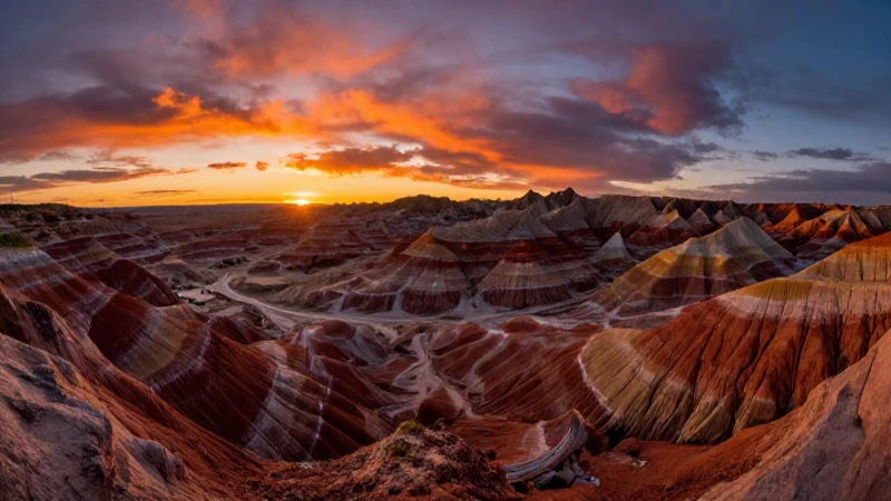 Atardecer desértico mexicano: paisaje impactante y colorido