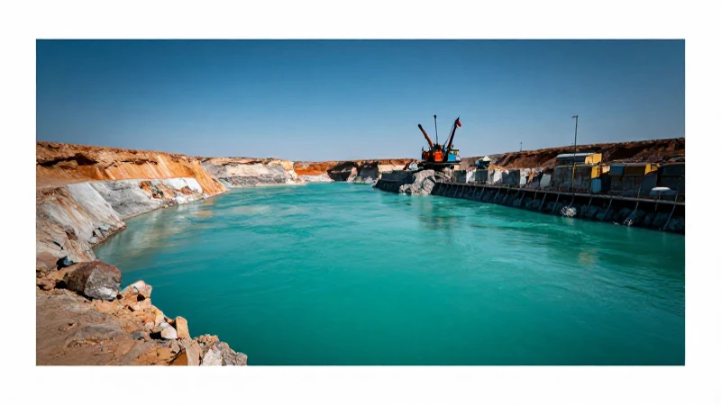 Minería contamina río turquesa con alta calidad