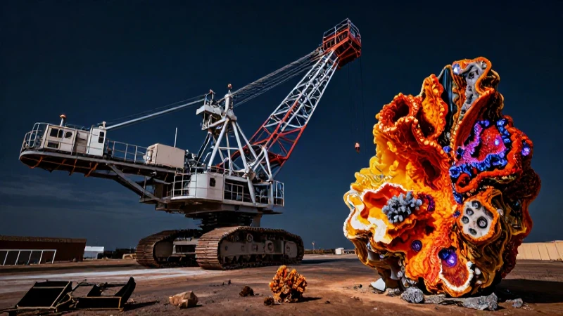 Impresionante minería fotorealista con detalles ricos