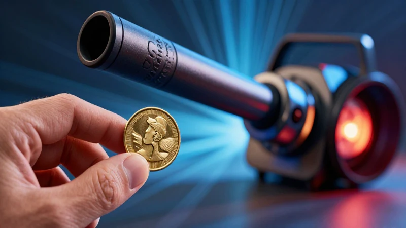 Conoces el poder del Miniature Metal Detector Target Fortuna 2 Buscador de tesoros, moneda y luz dramática