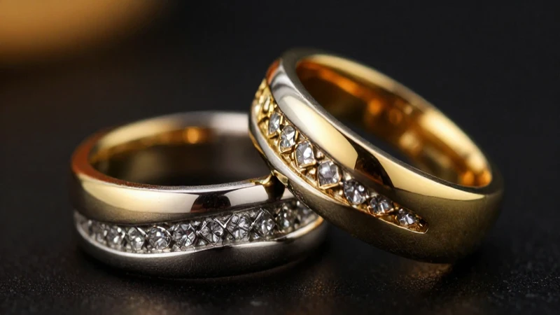 Anillos metálicos artesanales dorados y plateados llamativos