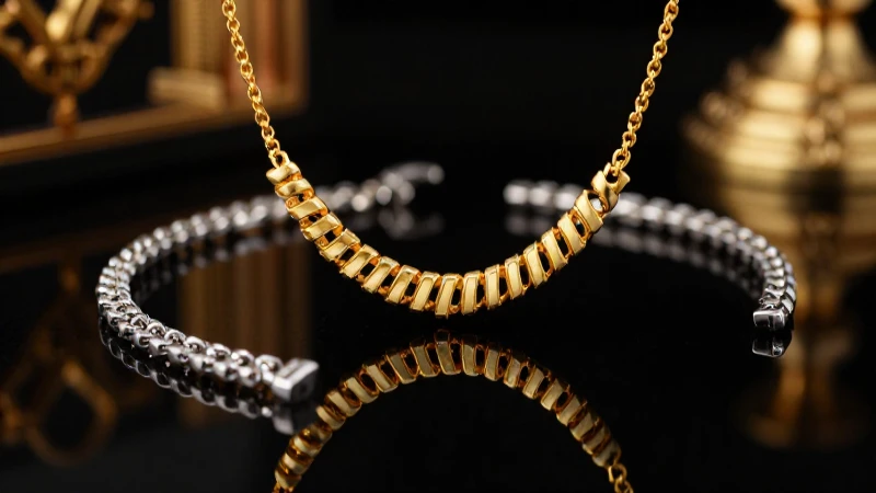 Joyería elegante en primer plano, alta calidad