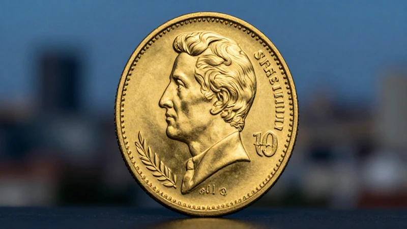 Moneda suiza dorada resalta con luz dramática